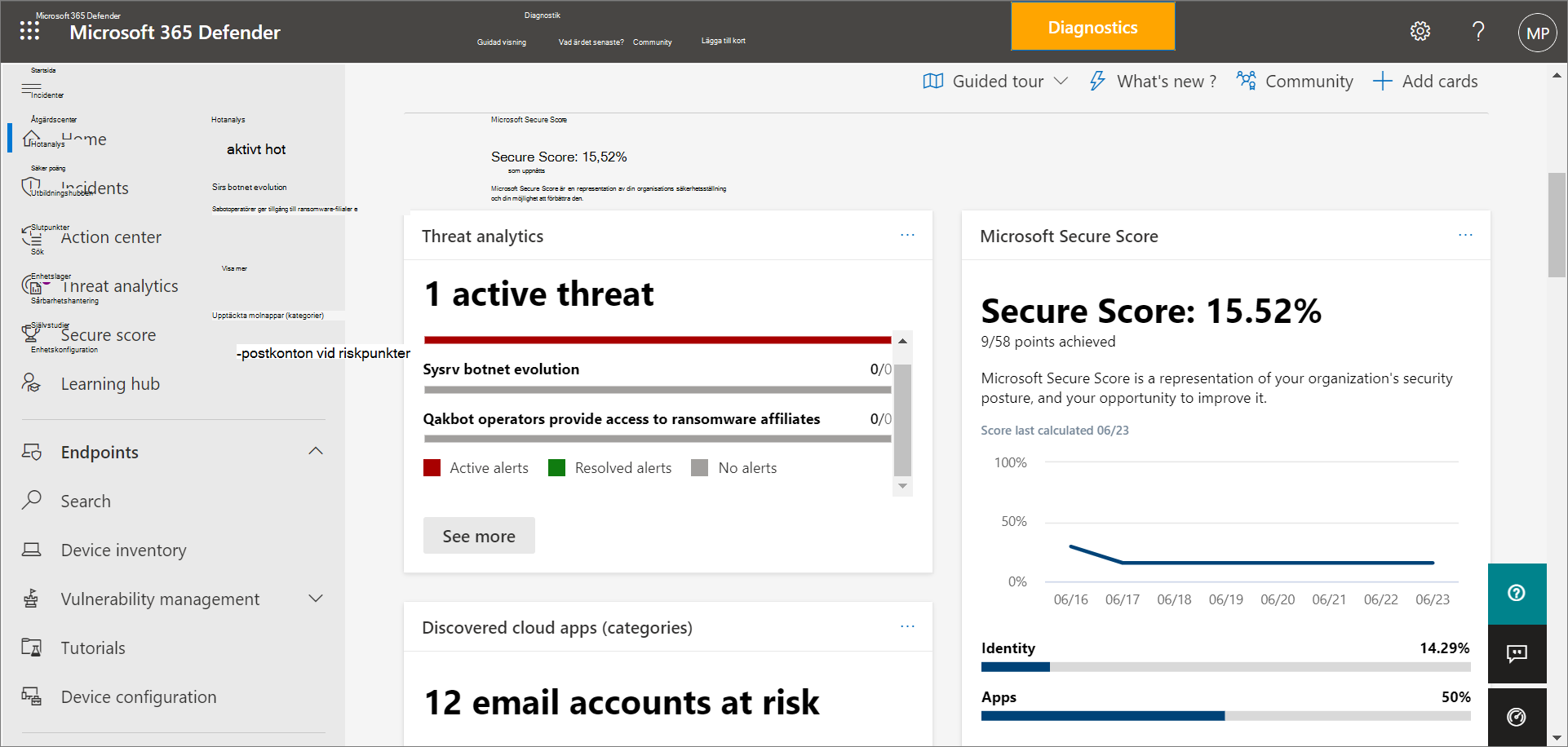 Portalen för Microsoft Defender