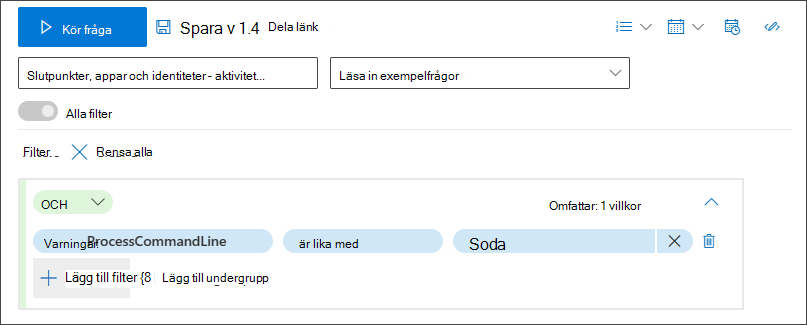 Skärmbild som markerar knappen Lägg till undergrupp