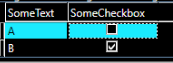 Screenshot of sort indicator arrow after improvements.