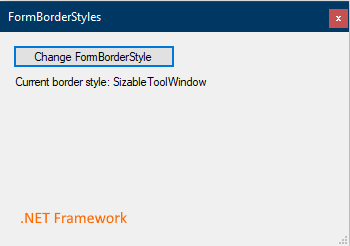 Standardkontrollteckensnitt i .NET Framework