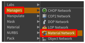 Kommandot Material Network.