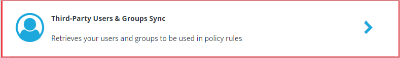 Screenshot of the Third-Party Users & Groups Sync option.