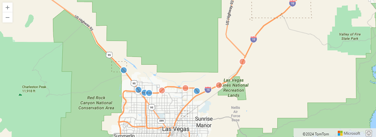 Azimuth between two consecutive locations.