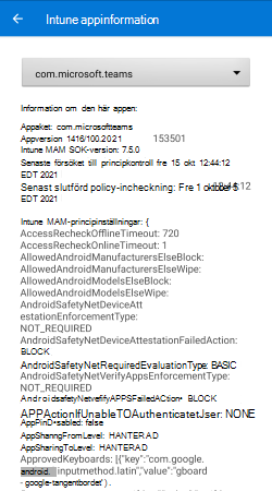 Intune appinformation