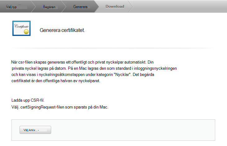 Ladda ned ditt signeringscertifikat