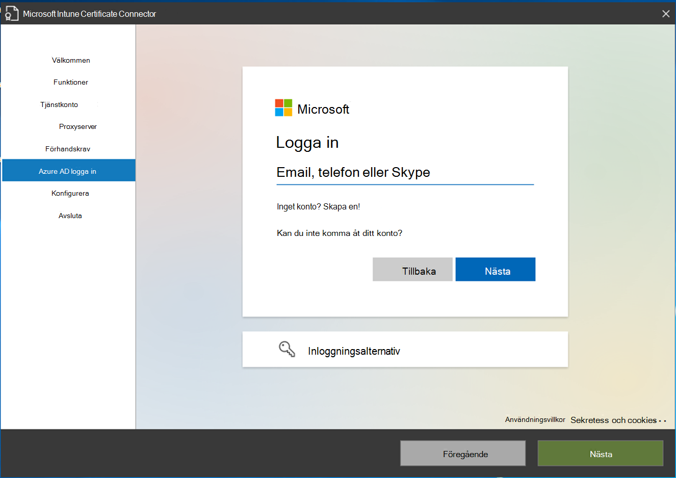 Autentisera till din Microsoft Entra ID.