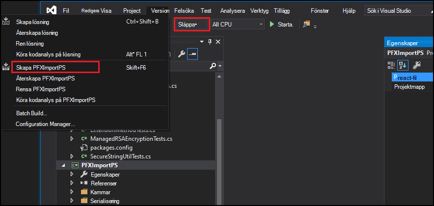 Visual Studio Build-alternativ