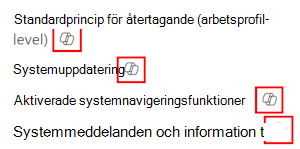 Skärmbild som visar Copilot-knappbeskrivningen för en inställning i administrationscentret för Microsoft Intune och Intune.