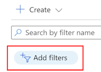 Skärmbild som visar hur du lägger till ett filter för att filtrera den befintliga filterlistan i Microsoft Intune.