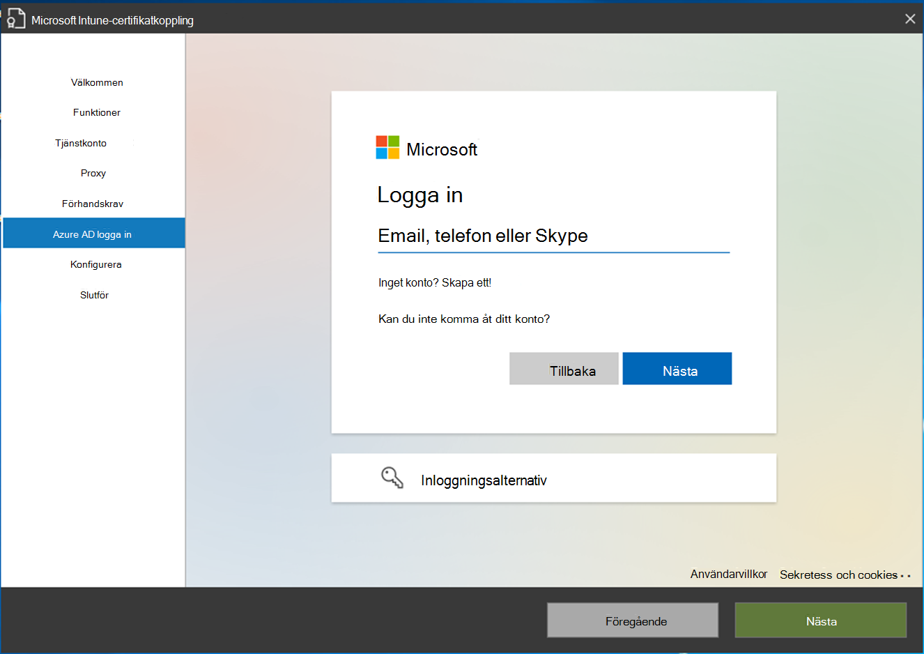 Autentisera till din Microsoft Entra ID.