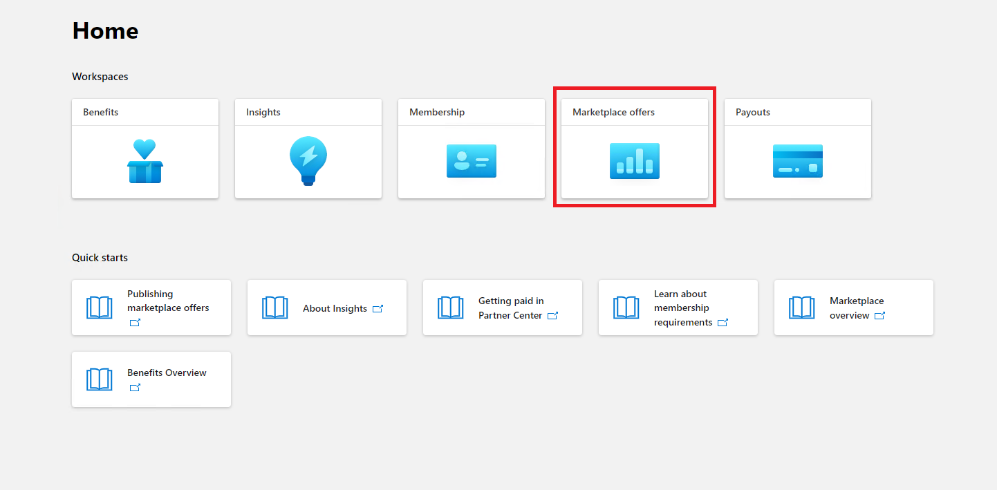 Commercial Marketplace in Partner Center