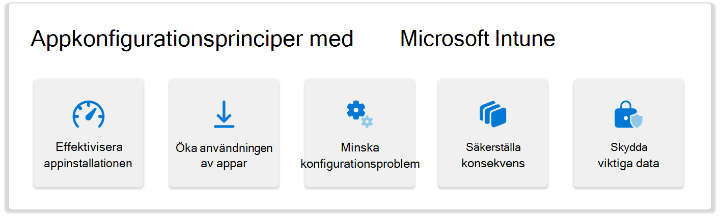 Fördelar med att konfigurera appar med hjälp av Microsoft Intune