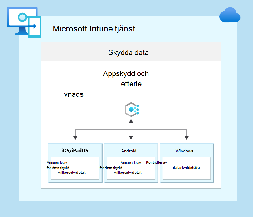 Kategorier för appdataskydd.