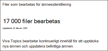 Skärmbild av analys för bearbetade filer.