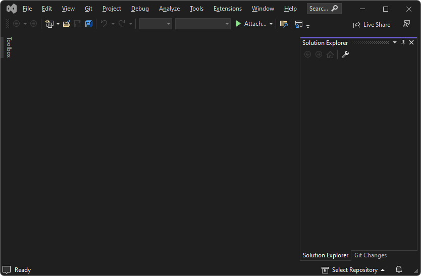 Visual Studio 2022 empty