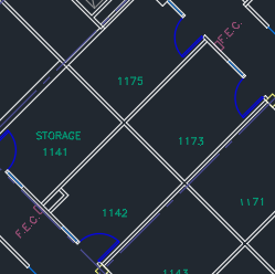 Floor plan with room labels.