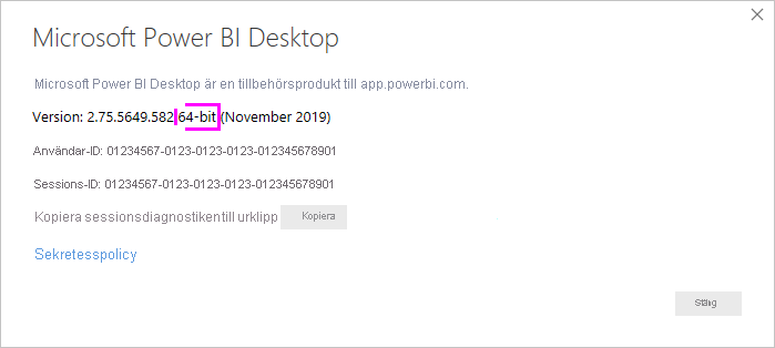 Power BI Desktop-version