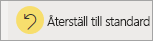 En skärmbild som visar återställningsknappen i åtgärdsfältet.