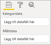 Skärmbild som visar hur du binder data i fält bucketen.