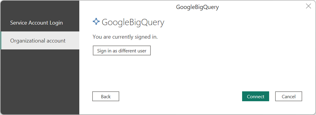 Anslut till Google BigQuery Data.