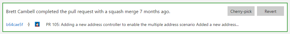 cherry pick pull request