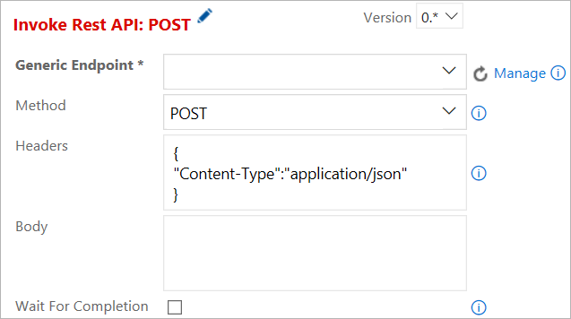 new task REST API