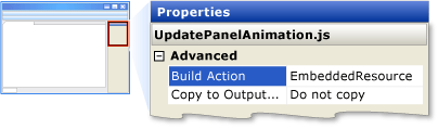 Set script file to embedded resource