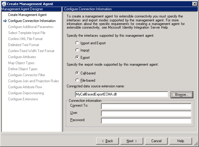 Call-Based Export MA