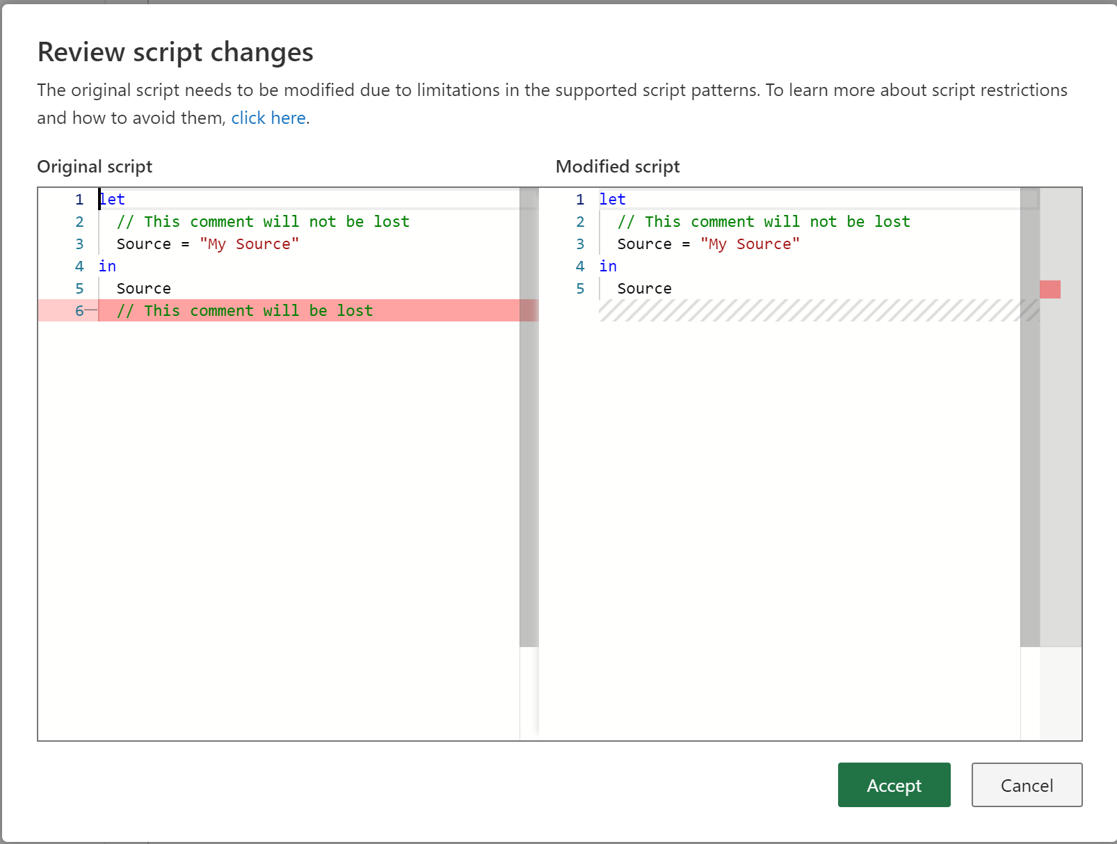 Demonstration of some comments being saved or lost on commit.