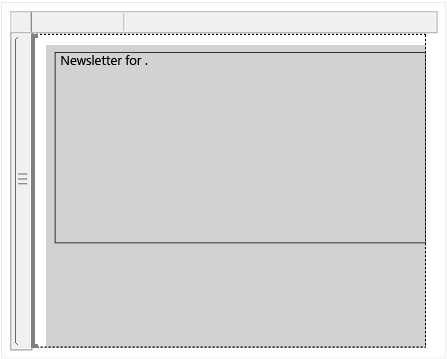 Add newsletter heading text