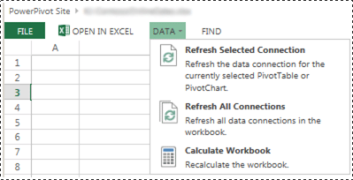 interactive data refresh