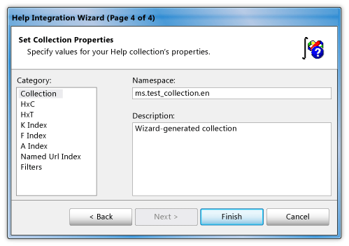 Help Integration Wizard page 4