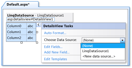 Set data source.