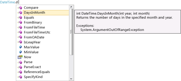 IntelliSense Example