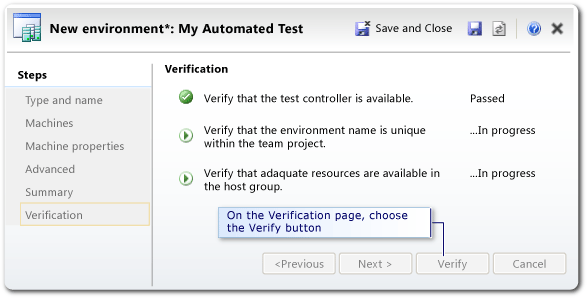 Creating a SCVMM environment - verifying setup