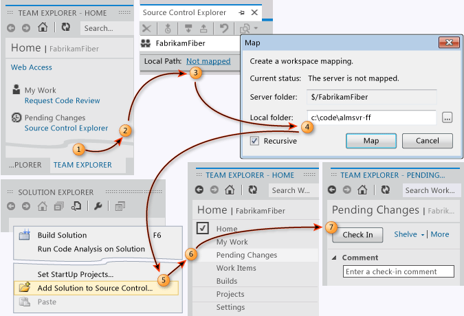 Julia uploads the solution to version control