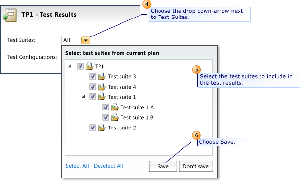 Viewing test plan results