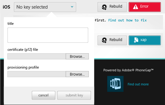 Code signing a PhoneGap package for iOS