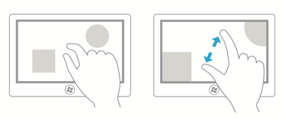 Optical zoom interaction