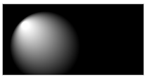 A radial gradient with different x/y coordinates.