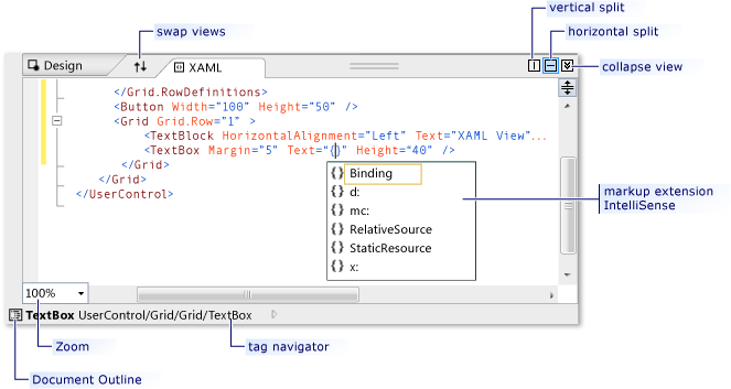 Silverlight Designer XAML View