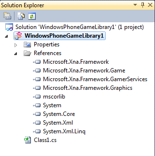 Ff434569.UsingXNA_SolutionExplorer_Mobile_Library(en-us,XNAGameStudio.40).png