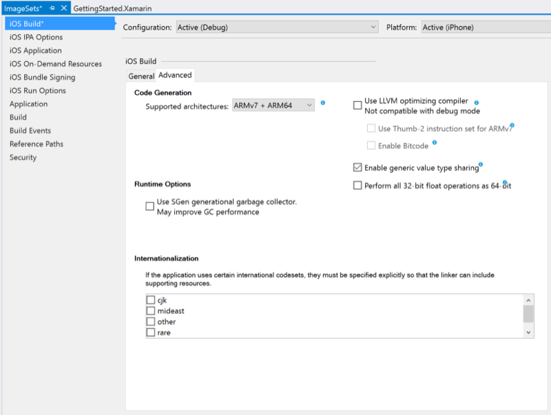 Setting Supported architectures to one of the ARM64 combinations