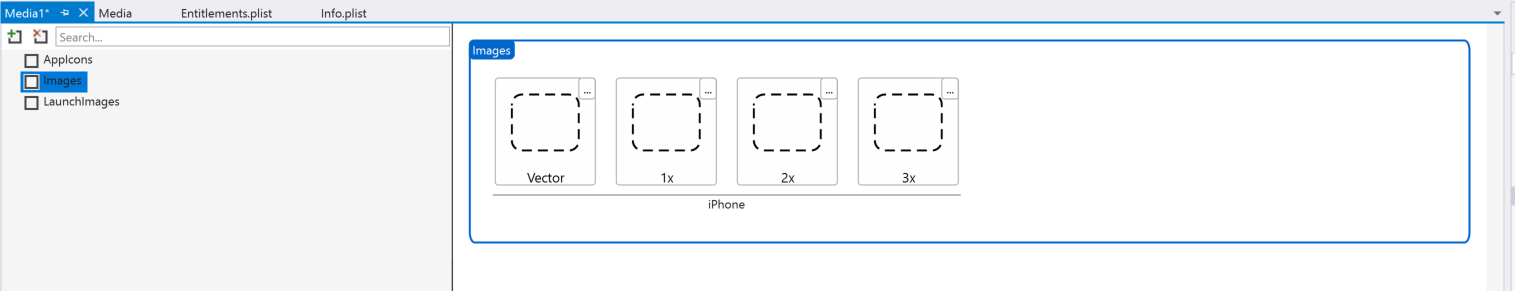 The image set editor