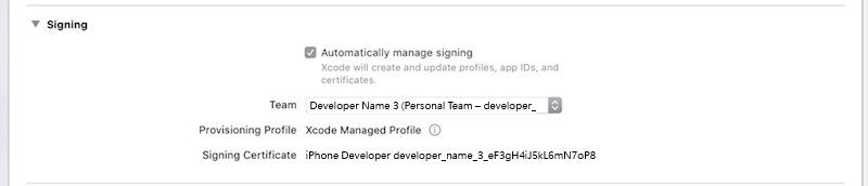 Automatically manage signing