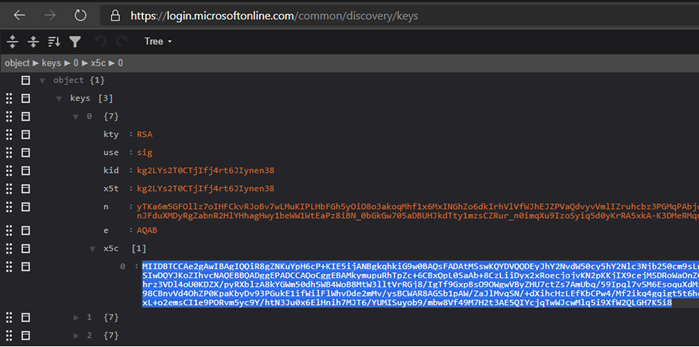 Discovery keys