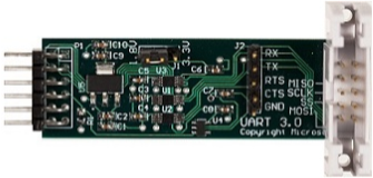 Picture of a UART adapter board.