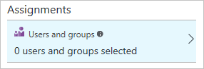 Select users and groups