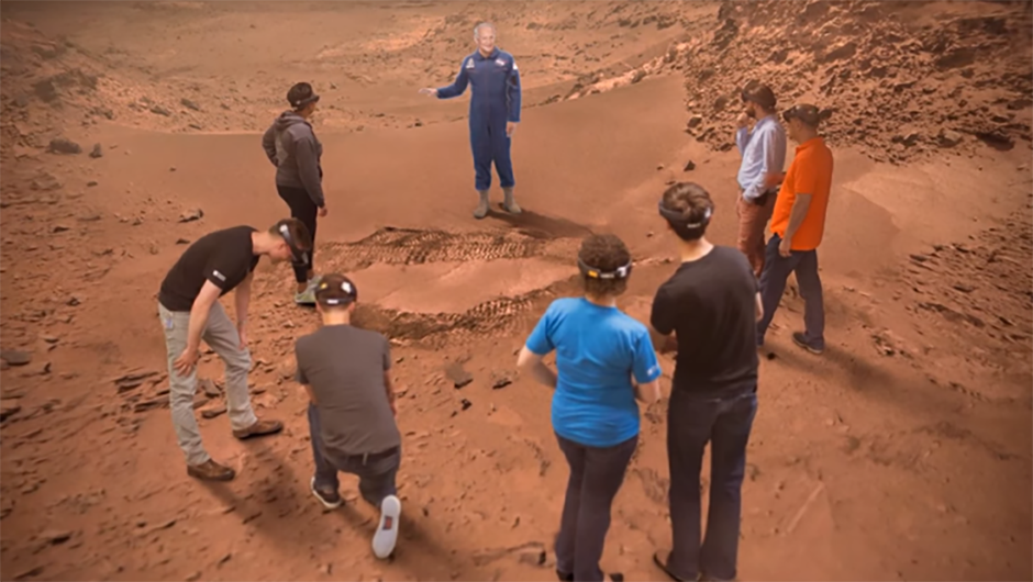 En virtuell Buzz Aldrin blir fokuspunkt för användare i Destination: Mars.