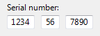 skärmbild av formaterad textruta för indata 